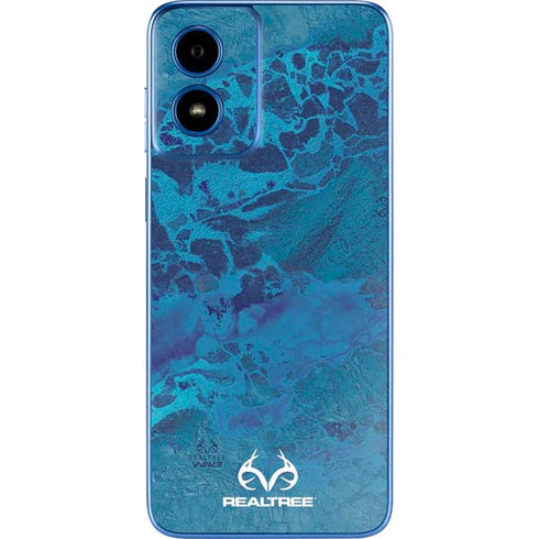 RealTree WAV3 Blue Camo Moto G Play 4G (2024) Skin