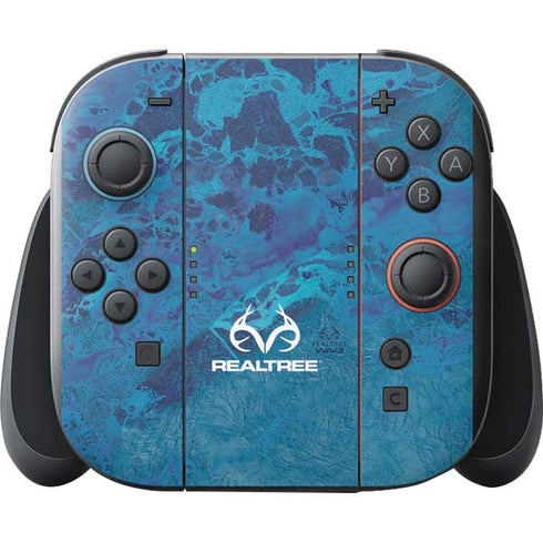 RealTree WAV3 Blue Camo Nintendo Switch 2 (2025) with Joy-Con Skin