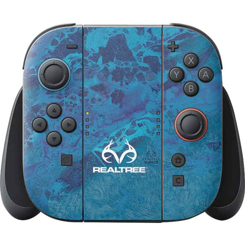 RealTree WAV3 Blue Camo Nintendo Switch 2 (2025) Joy-Con Controller Skin