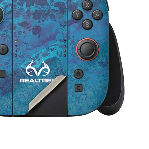RealTree WAV3 Blue Camo Nintendo Switch 2 (2025) Joy-Con Controller Skin