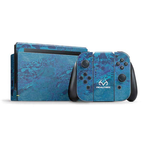 RealTree WAV3 Blue Camo Nintendo Skins