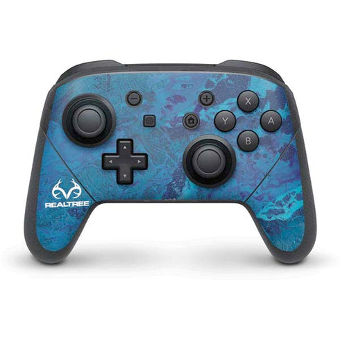 RealTree WAV3 Blue Camo Nintendo Skins