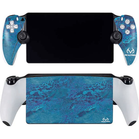 RealTree WAV3 Blue Camo PlayStation Portal Remote Player Skin