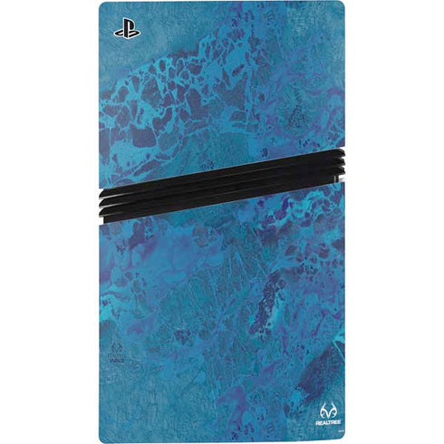 RealTree WAV3 Blue Camo PS5 Pro Console Skin