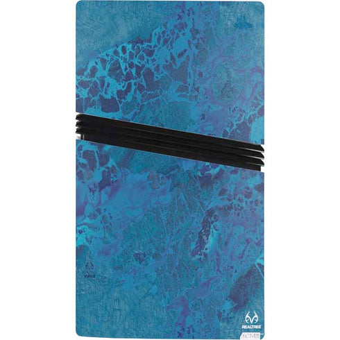 RealTree WAV3 Blue Camo PS5 Pro Console Skin