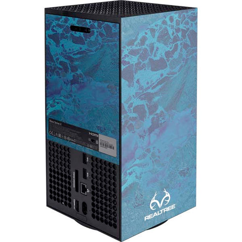 RealTree WAV3 Blue Camo XBox Series X Digital Edition Console Skin