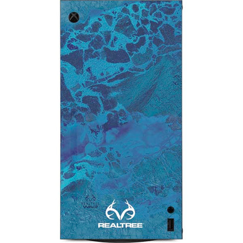 RealTree WAV3 Blue Camo XBox Series X Digital Edition Console Skin
