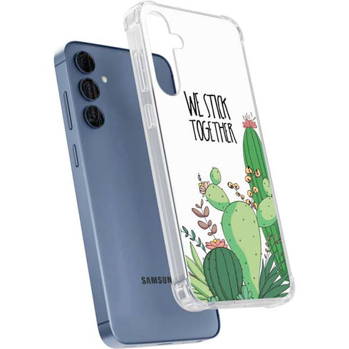 We Stick Together Galaxy A55 5G Clear Case