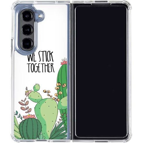 We Stick Together Galaxy Z Fold5 5G Clear Case