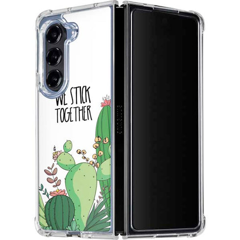 We Stick Together Galaxy Z Fold5 5G Clear Case