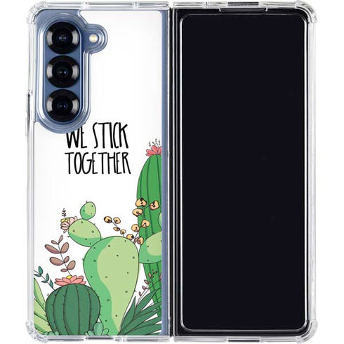 We Stick Together Galaxy Z Fold6 Clear Case