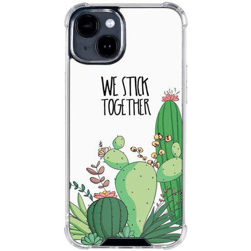 We Stick Together iPhone 15 Clear Case