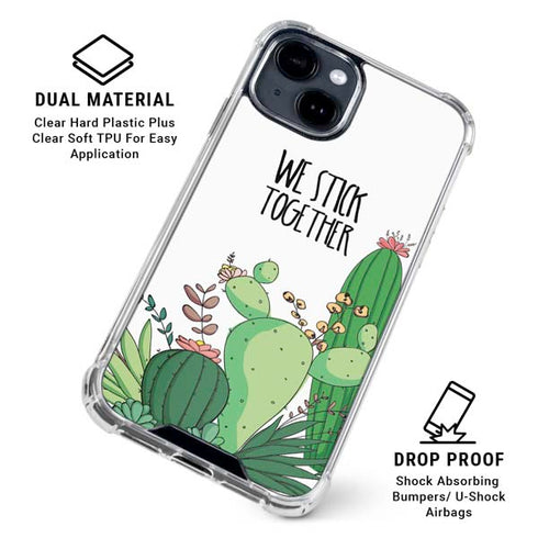 We Stick Together iPhone 15 Clear Case