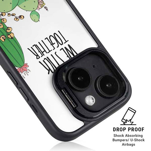 We Stick Together iPhone 15 Plus Kickstand Case