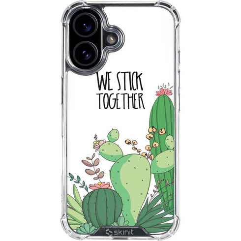 We Stick Together iPhone 16 Clear Case
