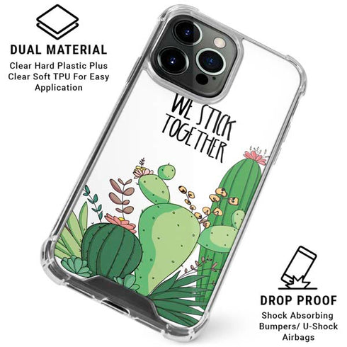 We Stick Together iPhone 16 Pro Clear Case