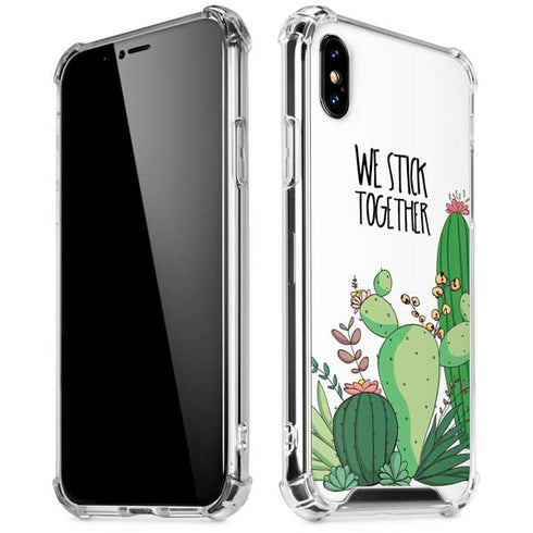 We Stick Together iPhone X/XS Clear Case