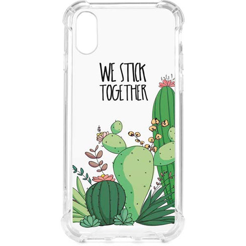 We Stick Together iPhone XS Clear Case
