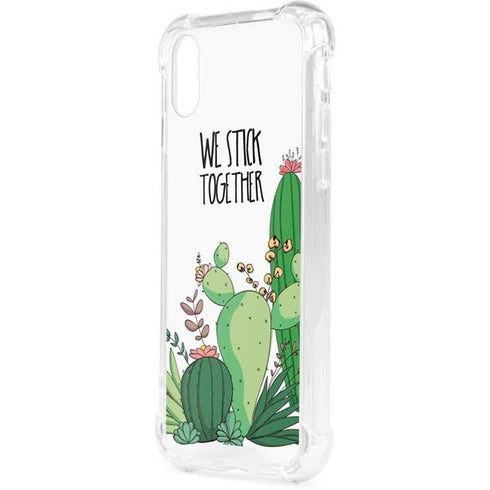 We Stick Together iPhone XS Clear Case