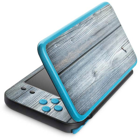 Weathered Blue Wood Nintendo Skins