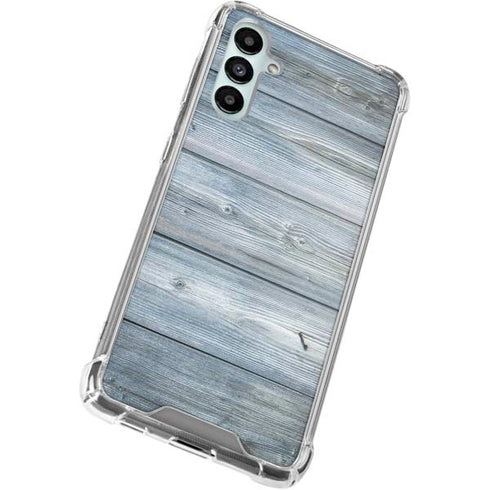 Weathered Blue Wood Gabb Phone 4 Clear Case