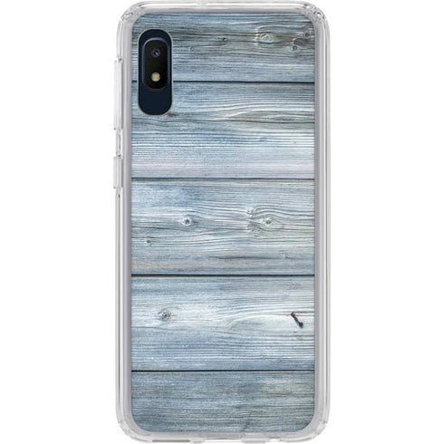 Weathered Blue Wood Galaxy Cases