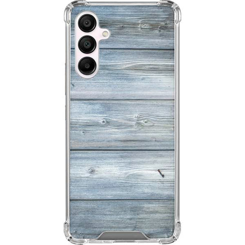 Weathered Blue Wood Galaxy A16 5G Clear Case