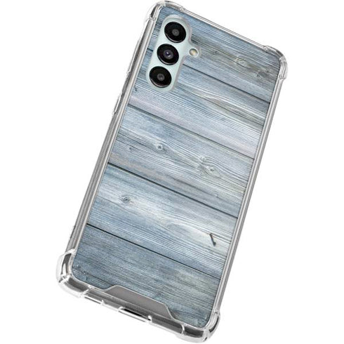 Weathered Blue Wood Galaxy A16 5G Clear Case