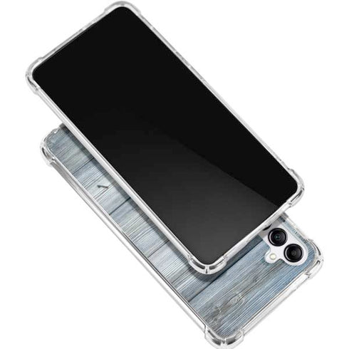 Weathered Blue Wood Galaxy A16 5G Clear Case