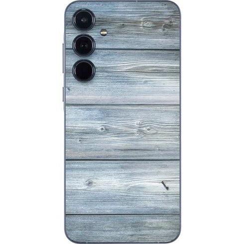 Weathered Blue Wood Galaxy A35 5G Skin