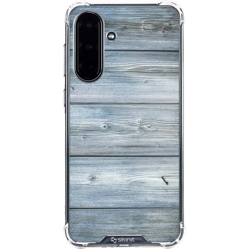 Weathered Blue Wood Galaxy A36 5G Clear Case