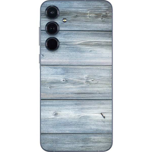 Weathered Blue Wood Galaxy A55 5G Skin