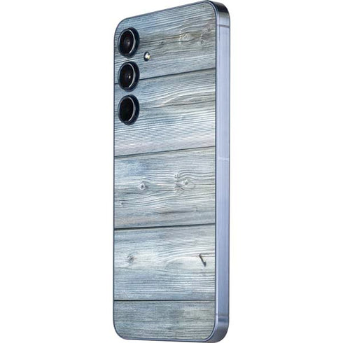 Weathered Blue Wood Galaxy A55 5G Skin