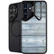 Weathered Blue Wood Galaxy S24 FE Kickstand Case