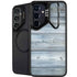 Weathered Blue Wood Galaxy S24 FE Kickstand Case