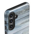 Weathered Blue Wood Galaxy S25 Impact Case