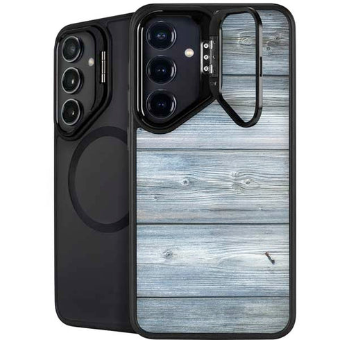 Weathered Blue Wood Galaxy S24 Plus Kickstand Case