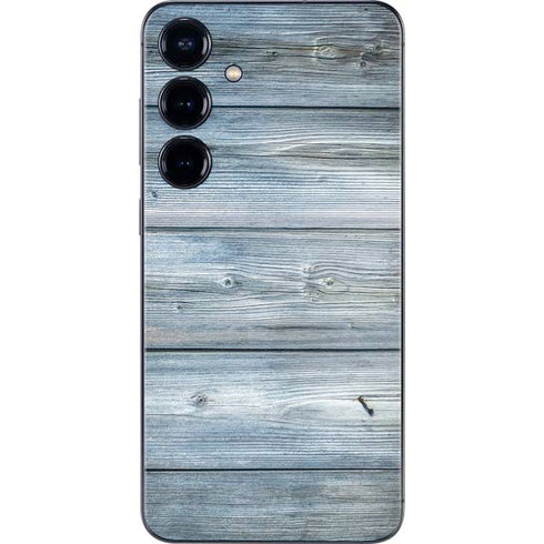 Weathered Blue Wood Galaxy S25 Plus Skin