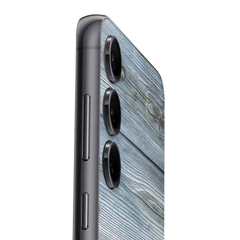 Weathered Blue Wood Galaxy S25 Plus Skin