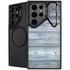 Weathered Blue Wood Galaxy S24 Ultra Kickstand Case