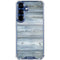 Weathered Blue Wood Galaxy S25 Clear Case