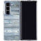 Weathered Blue Wood Galaxy Z Fold5 5G Clear Case
