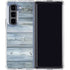 Weathered Blue Wood Galaxy Z Fold5 5G Clear Case