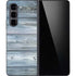 Weathered Blue Wood Galaxy Z Fold5 5G Skin
