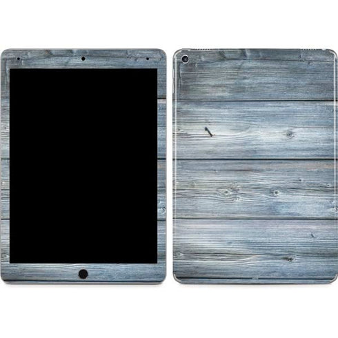 Weathered Blue Wood iPad Skins