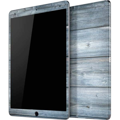 Weathered Blue Wood iPad Skins