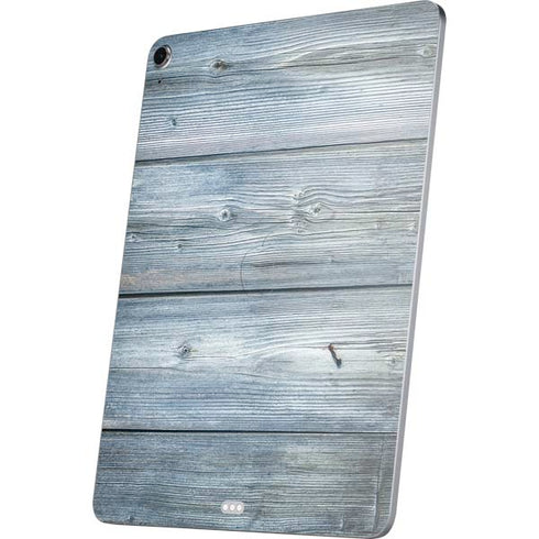 Weathered Blue Wood Apple iPad Air Skin