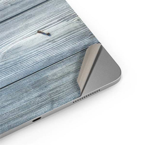 Weathered Blue Wood Apple iPad Air Skin