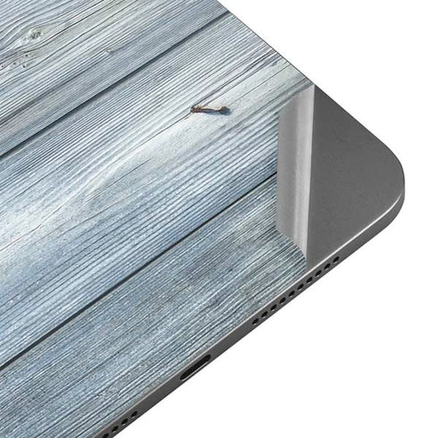 Weathered Blue Wood Apple iPad Mini Skin