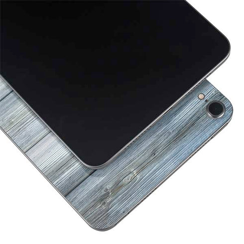 Weathered Blue Wood Apple iPad Mini Skin